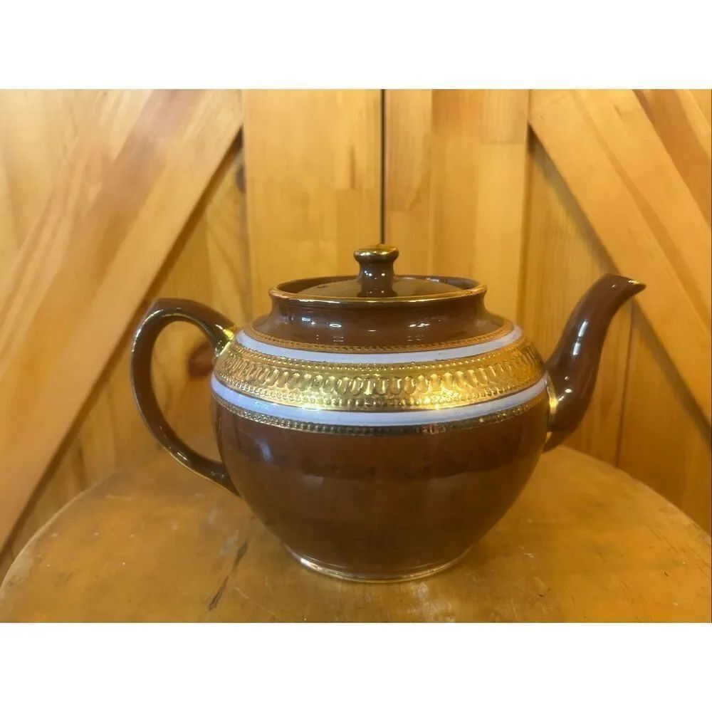 Antique Salder Staffordshire England Teapot (5787)